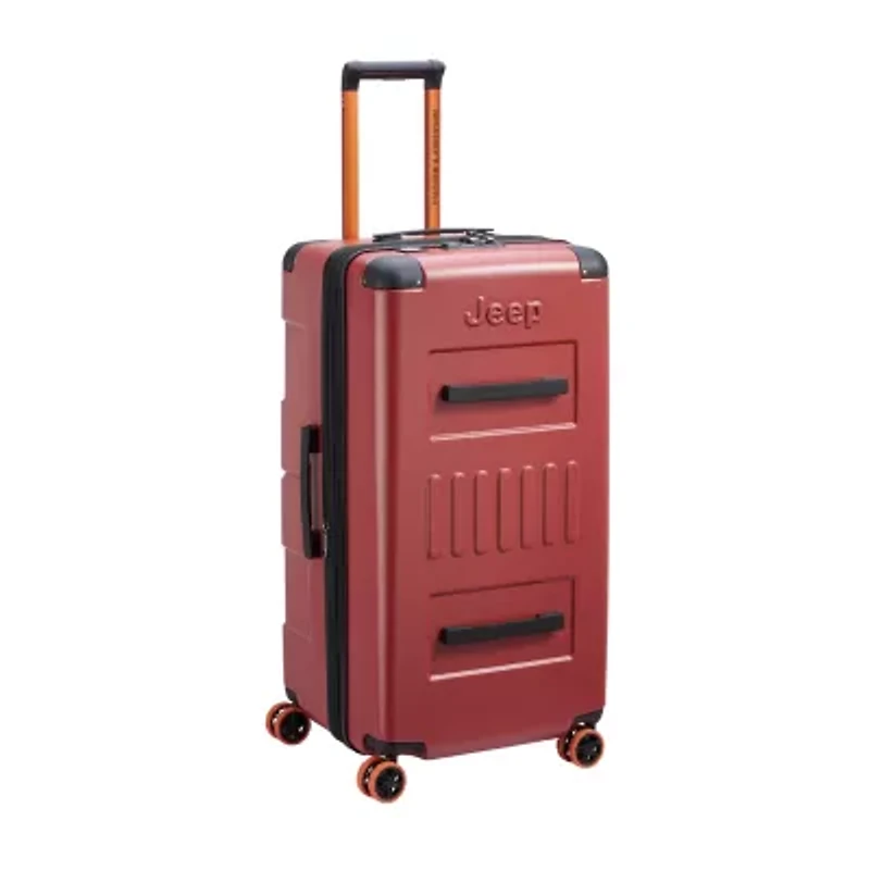 Jeep Trunk 28 Inch Hardside Expandable Checked Spinner Luggage