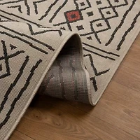 LR Home Tribal Diamond Indoor Outdoor Rectangular Area Rug