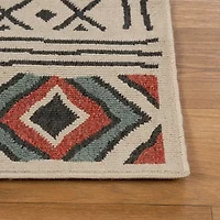LR Home Tribal Diamond Indoor Outdoor Rectangular Area Rug