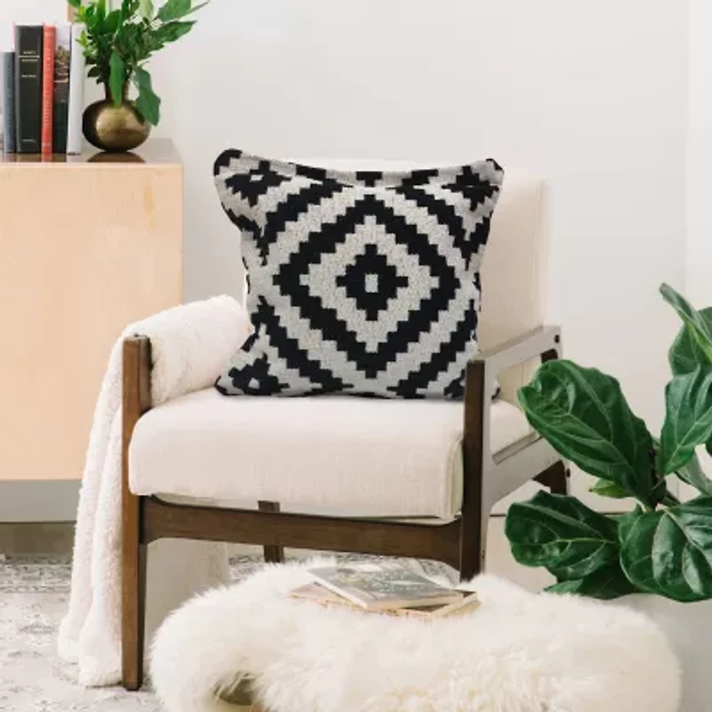 LR Home Marry Modern Square Throw Pillow