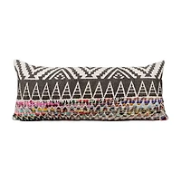 LR Home Cirra Chevron Lumbar Pillow