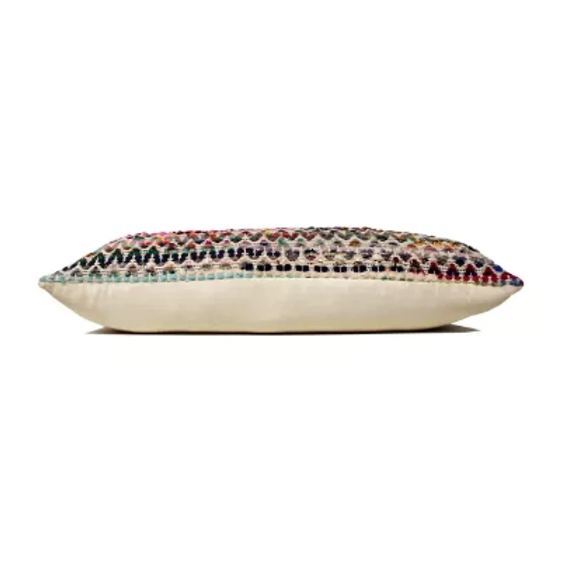 LR Home Cirra Chevron Lumbar Pillow