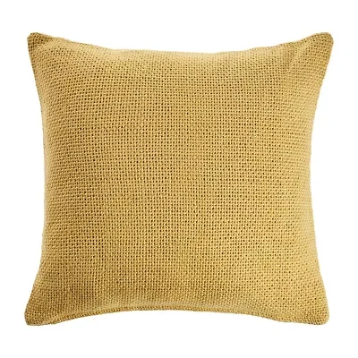 LR Home Designed By Evette Rios Fery Solid Square Throw Pillow