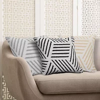 LR Home Erri Modern Square Throw Pillow