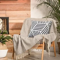 LR Home Designed By Evette Rios Erri Modern Square Throw Pillow