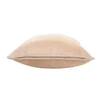 LR Home Orry Casual Velvet Square Throw Pillow