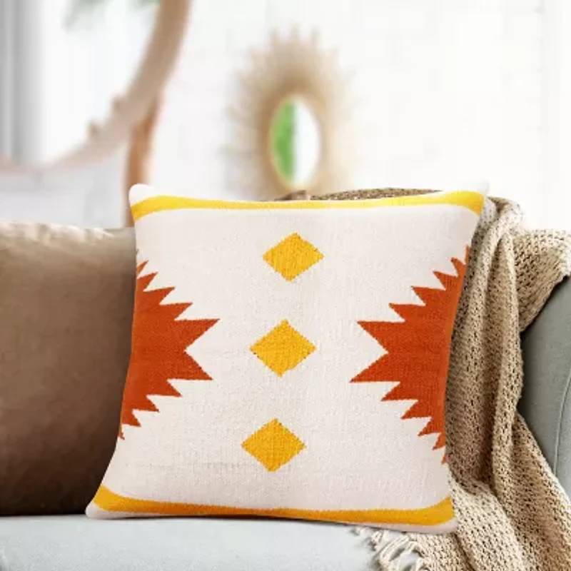 LR Home Ace Southwestern Square Throw Pillow