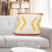 LR Home Designed By Evette Rios Amari Southwestern Square Throw Pillow