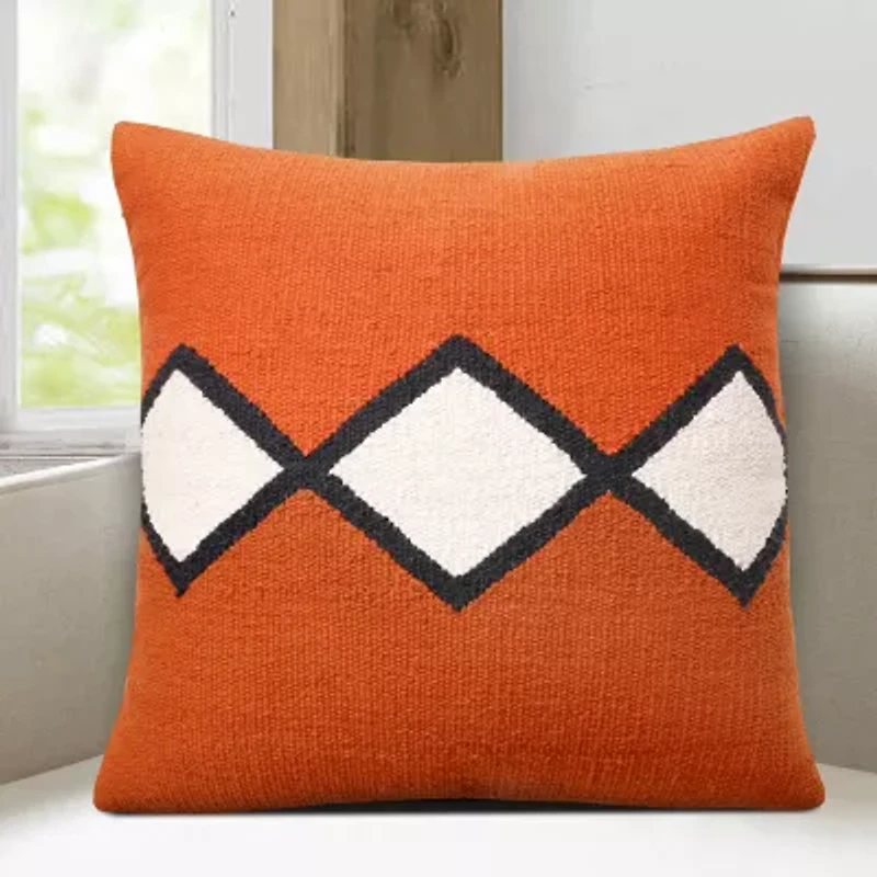 LR Home Designed By Evette Rios Arlo Southwestern Square Throw Pillow