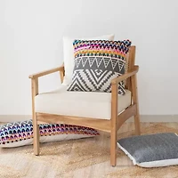 LR Home Fin Chev Set 2 Square Throw Pillow