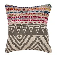 LR Home Fin Chev Set 2 Square Throw Pillow