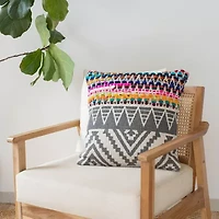 LR Home Fin Chev Set 2 Square Throw Pillow