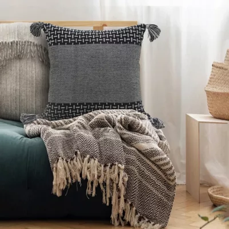 LR Home Nas Geo Set 2 Square Throw Pillow