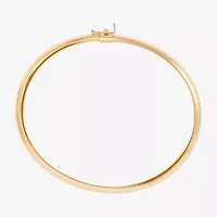 Womens 10K Gold Bangle Bracelet
