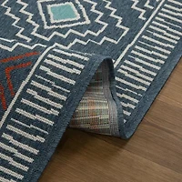 LR Home Tribal Bohemian Indoor Outdoor Rectangular Area Rug