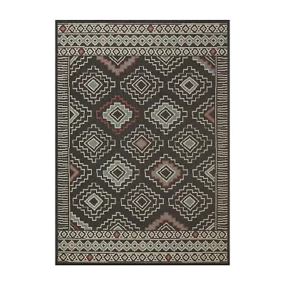 LR Home Tribal Bohemian Indoor Outdoor Rectangular Area Rug