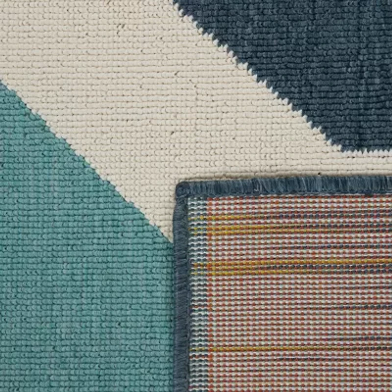 LR Home Modern Geometric Indoor Outdoor Rectangular Area Rug