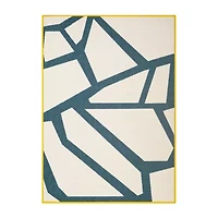 LR Home Modern Geometric Indoor Outdoor Rectangular Area Rug