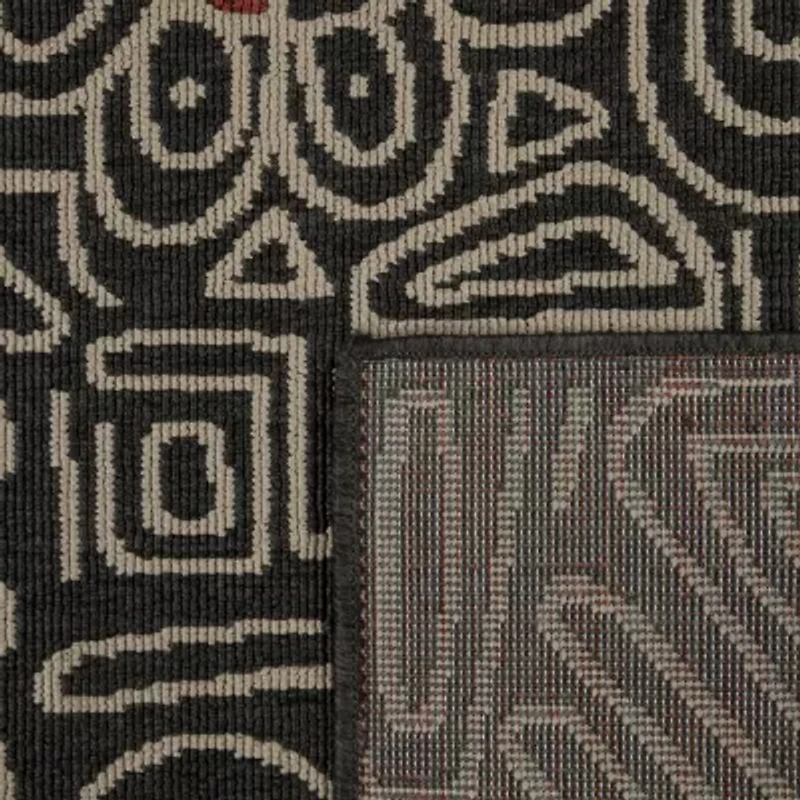 LR Home Abstract Tribal Indoor Outdoor Rectangular Area Rug