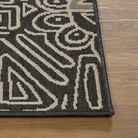 LR Home Abstract Tribal Indoor Outdoor Rectangular Area Rug