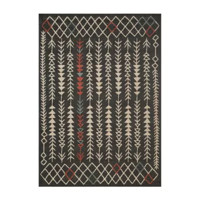 LR Home Tribal Eclectic Indoor Outdoor Rectangular Area Rug