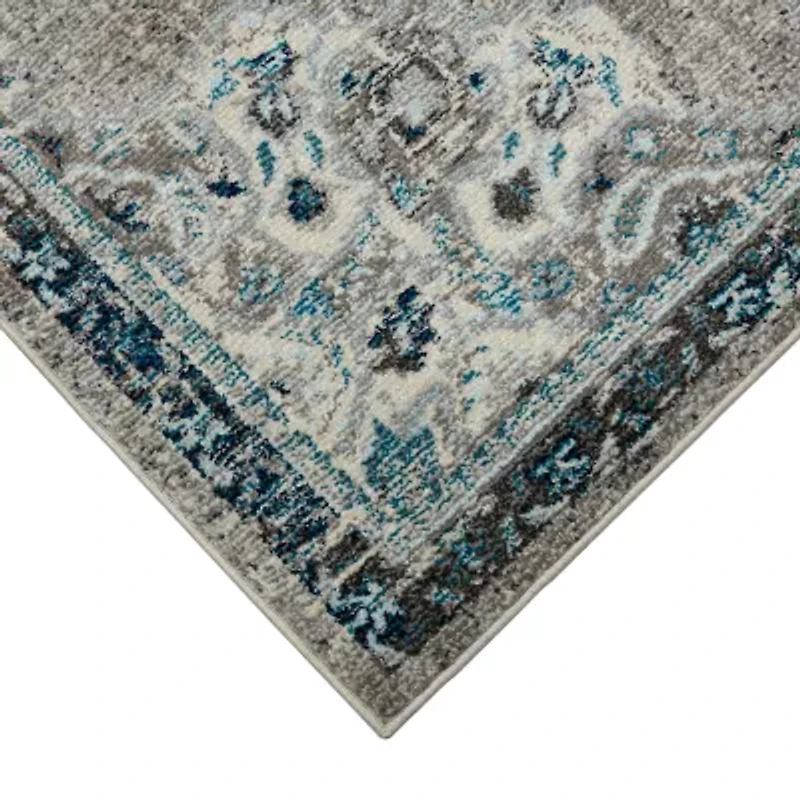 Amer Rugs Montana Nieves Medallion Loomed 31" X 96" Indoor Rectangular Runner