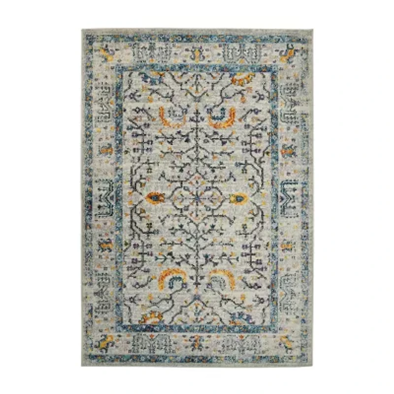 Amer Rugs Montana Dyanne Bordered Loomed 5'3" X 7'6" Indoor Rectangular Area Rug