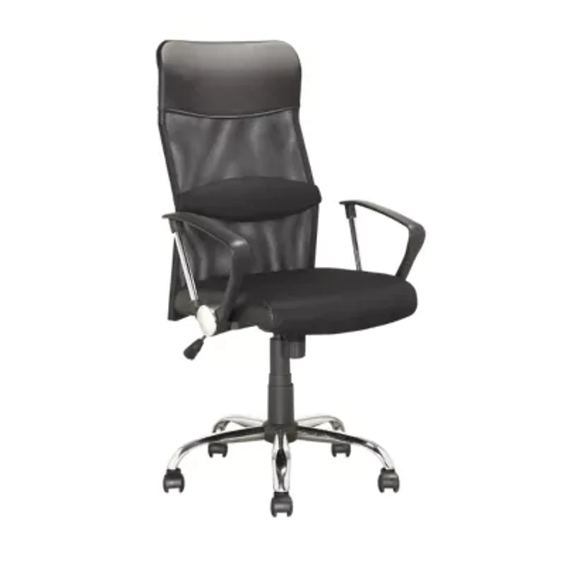 Workspace Executive Faux-Leather And Mesh Officechair