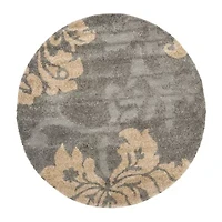 Safavieh Shag Collection Eric Geometric Round Area Rug