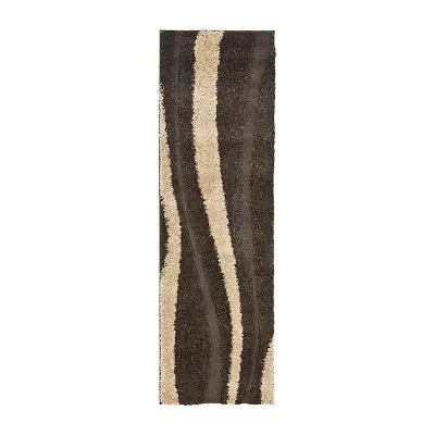 Safavieh Shag Collection Kimmee Abstract Runner Rug