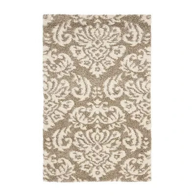 Safavieh Shag Collection Mario Damask Area Rug