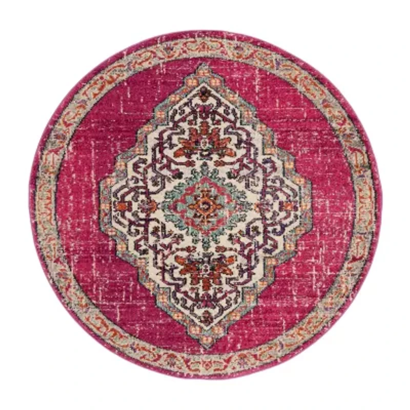 Safavieh Monaco Collection Ilean Oriental Round Area Rug