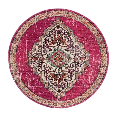 Safavieh Monaco Collection Ilean Oriental Round Area Rug