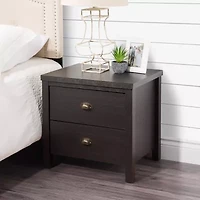 Corliving Boston 2-Drawer Nightstand