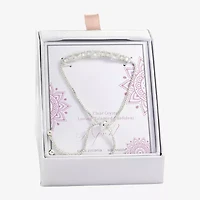 Sparkle Allure Birthstone Womens Red Cubic Zirconia Bolo Bracelet