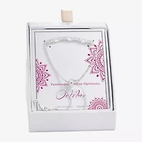 Sparkle Allure Birthstone Womens Red Cubic Zirconia Bolo Bracelet