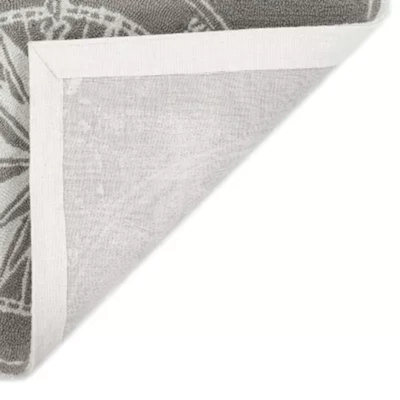 Liora Manne Frontporch Single Compass Hand Tufted Washable Rectangular Accent Rug