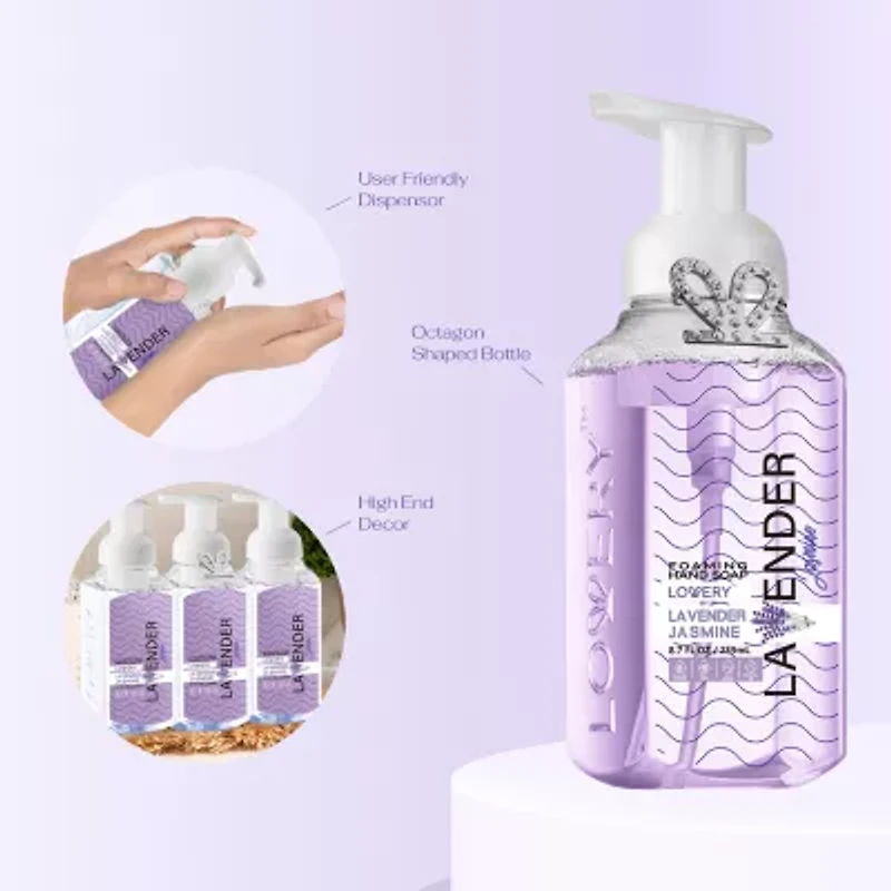 Lovery Foaming Hand Soap - Lavender Jasmine - 3 ($33 Value)