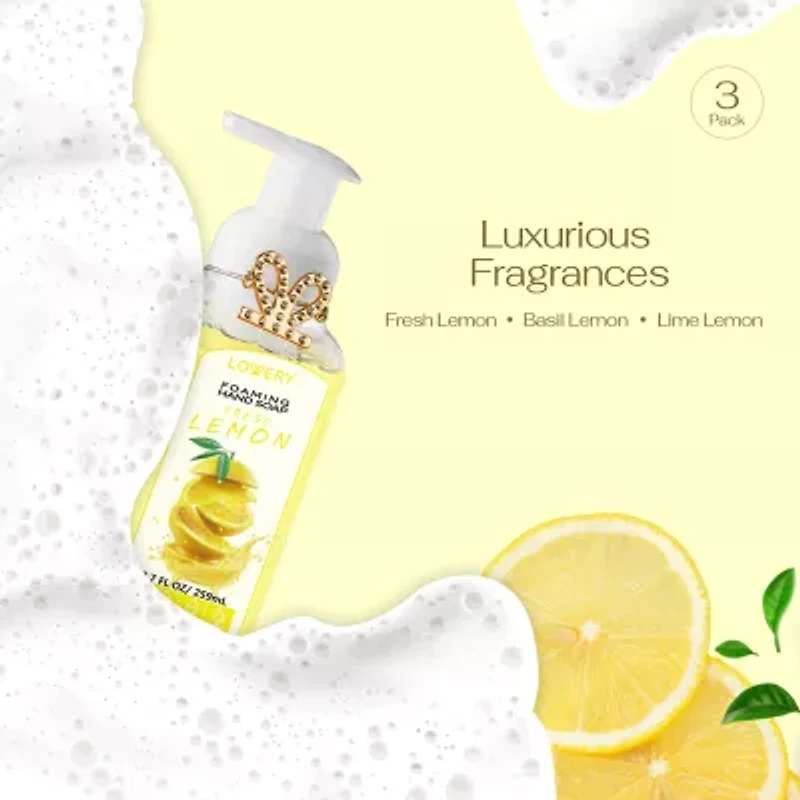 Lovery Foaming Hand Soap - 3 Pk - Lemon Lime ($33 Value)