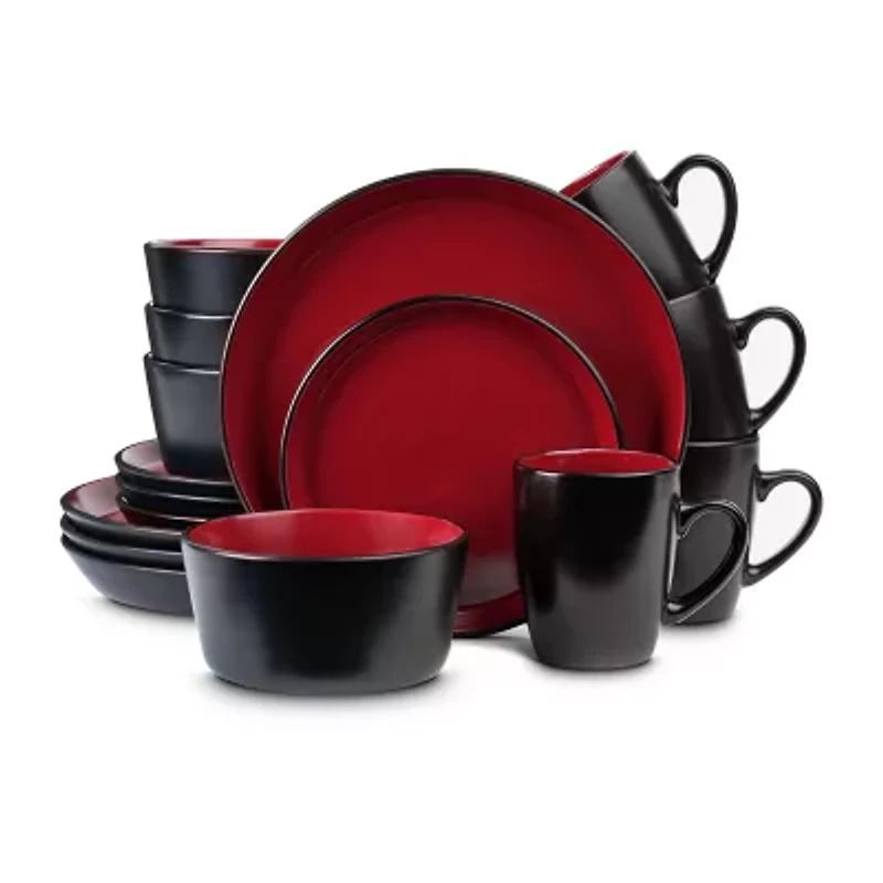 Stone + Lain Albie 16 Piece Stoneware Dinnerware Set