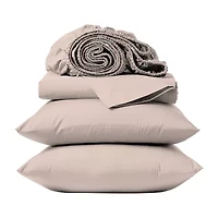 Purity Home 100% Cotton Ultra-Soft & Silky, Wrinkle-Resistant Sheet Set Pillowcases