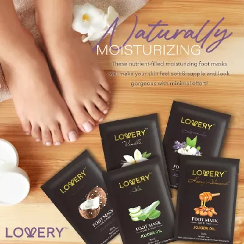 Lovery Deep Conditioning Foot Mask - 5 Pk ($36 Value)