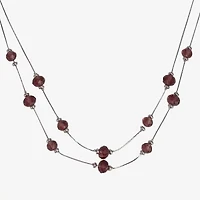 Mixit Silver Tone And Red Womens 3-pc. Jewelry Set