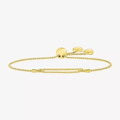 Womens 10K Gold Bolo Bracelet