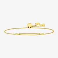 Womens 10K Gold Bolo Bracelet