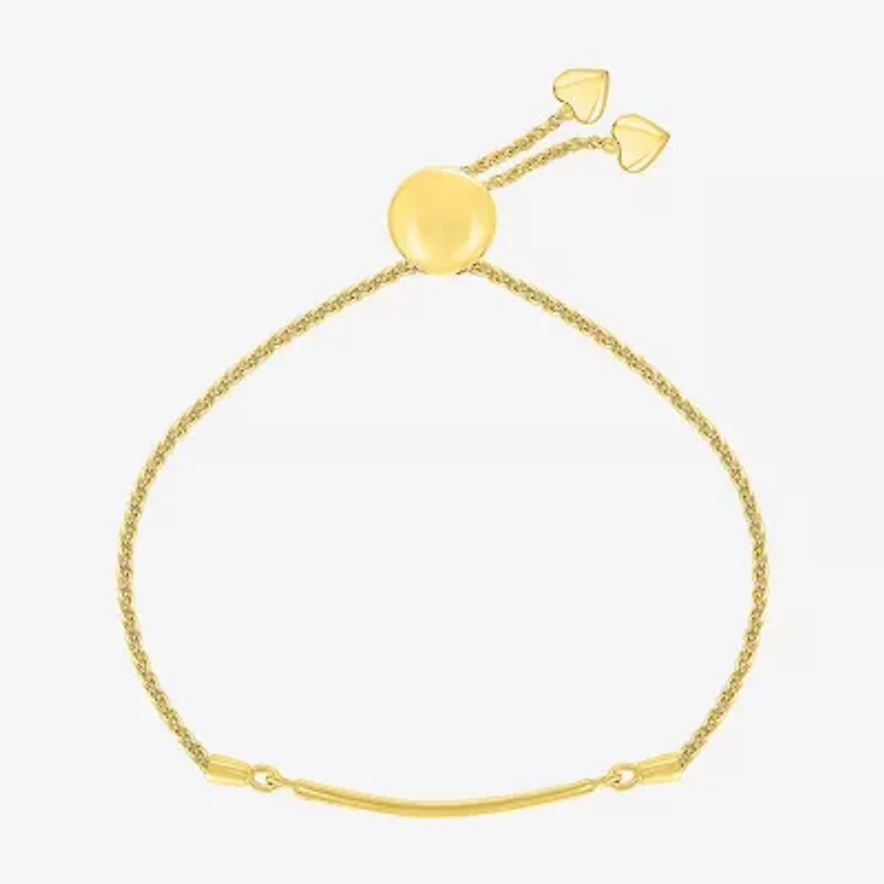 Womens 10K Gold Bolo Bracelet