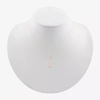 Womens 10K Rose Gold 18 Inch Y Necklace