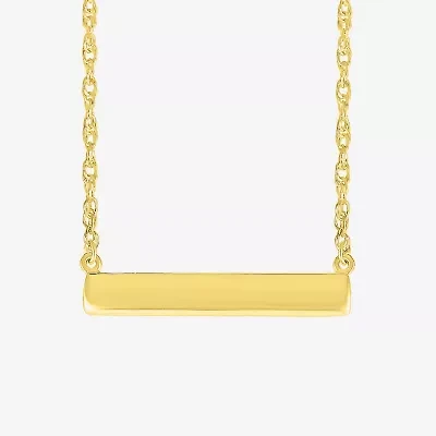 Womens 10K Gold 18 Inch Pendant Necklace