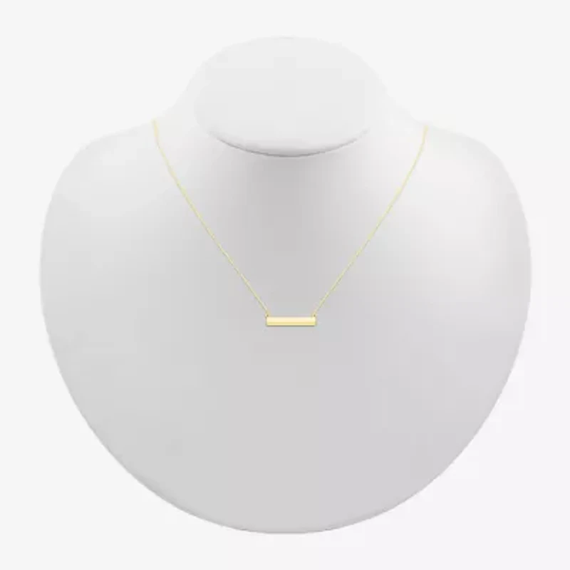 Womens 10K Gold 18 Inch Pendant Necklace