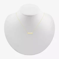 Womens 10K Gold 18 Inch Pendant Necklace